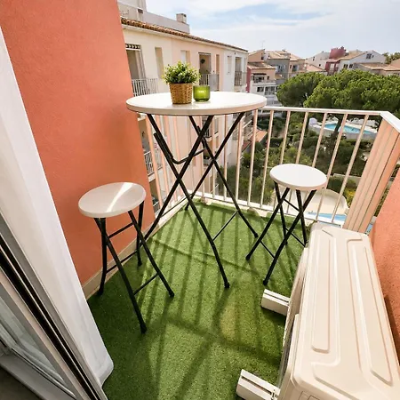 2 Couchages Vue Port Piscine Le Cap D'agde Апартаменти